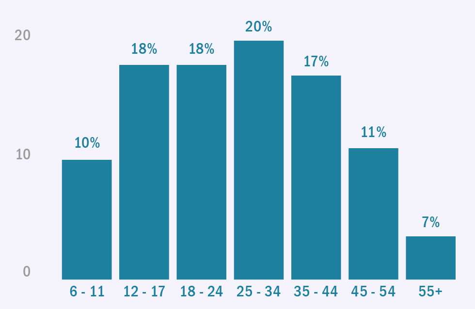 usuarios de internet por edad